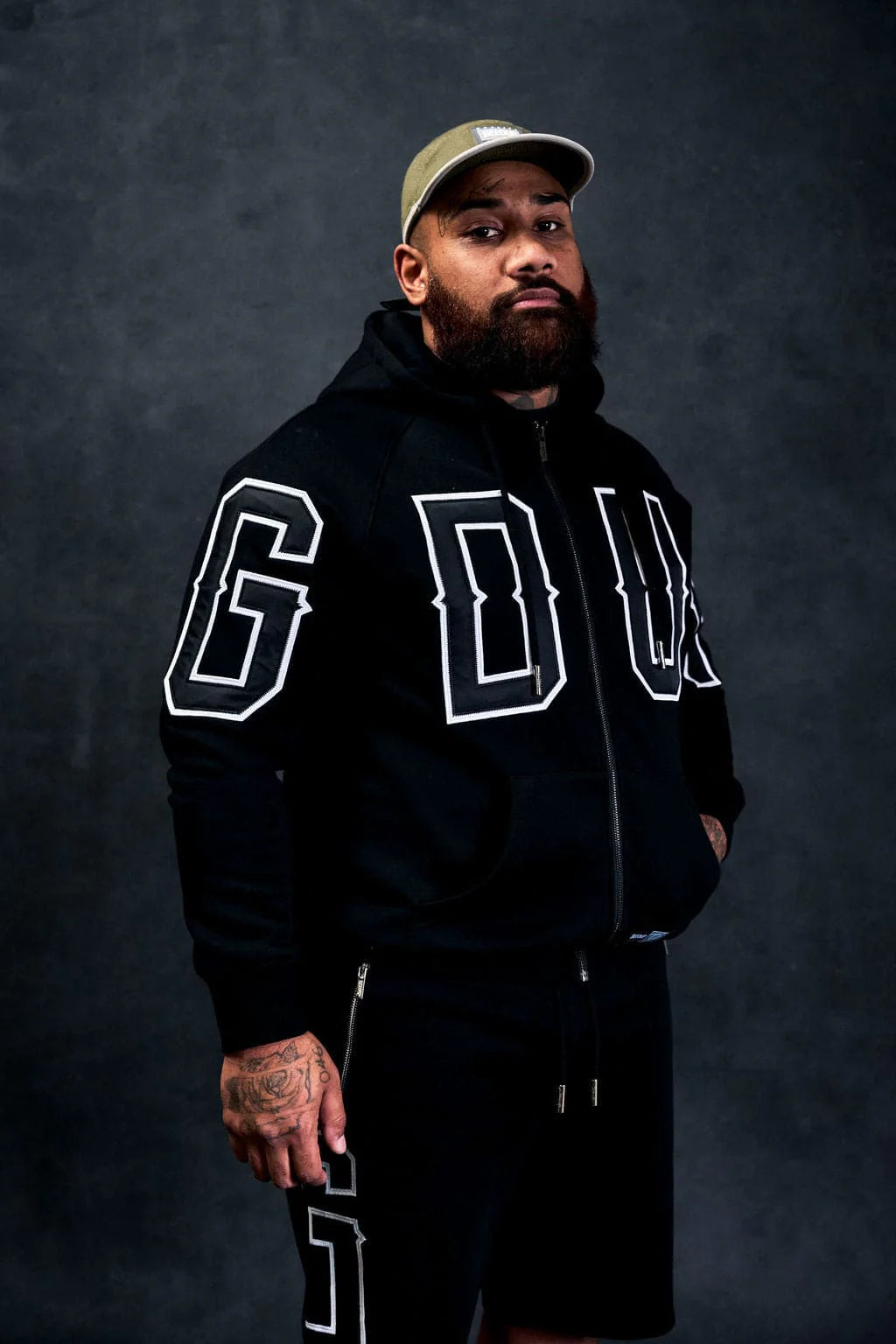 Geedup G.D.U.P Zip Hoodie Black/White XS - 3XL INHAND NOW