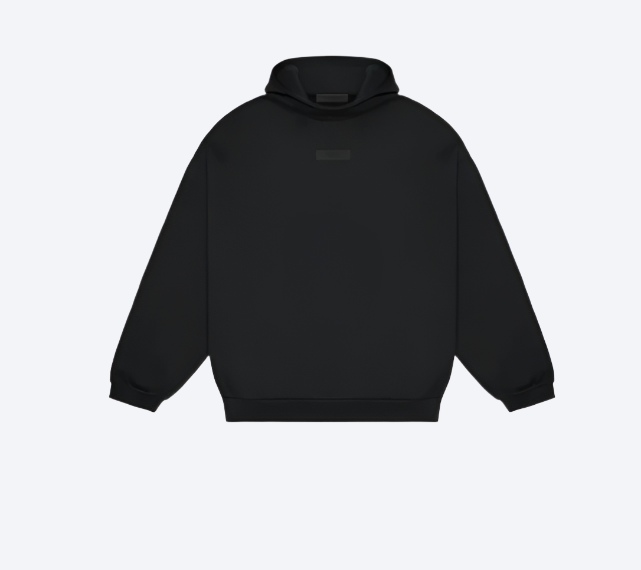 Fear of God Essentials Chest Logo Hoodie Jet Black