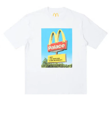 Palace x McDonalds Sign Tee White EXTRA LARGE