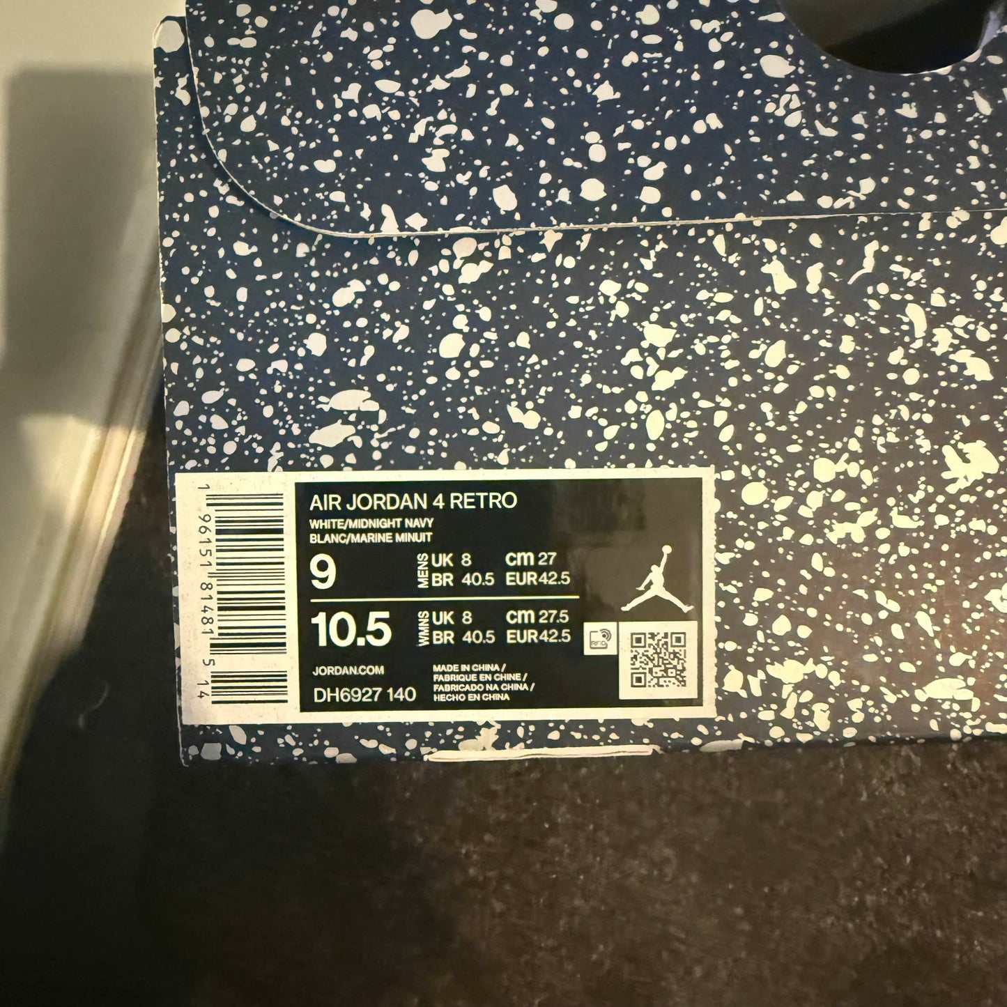 Jordan 4 Retro Midnight Navy 9M USED Great Condition