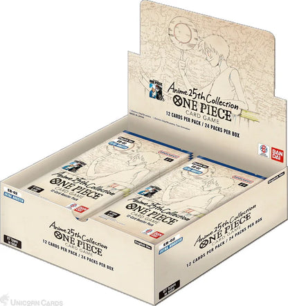 One Piece Card Game Anime 25th Collection EB-02 Extra Booster Box Sealed Brand New
