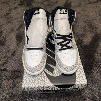 Jordan 1 Retro High OG White Cement 12M Brand New Authentic