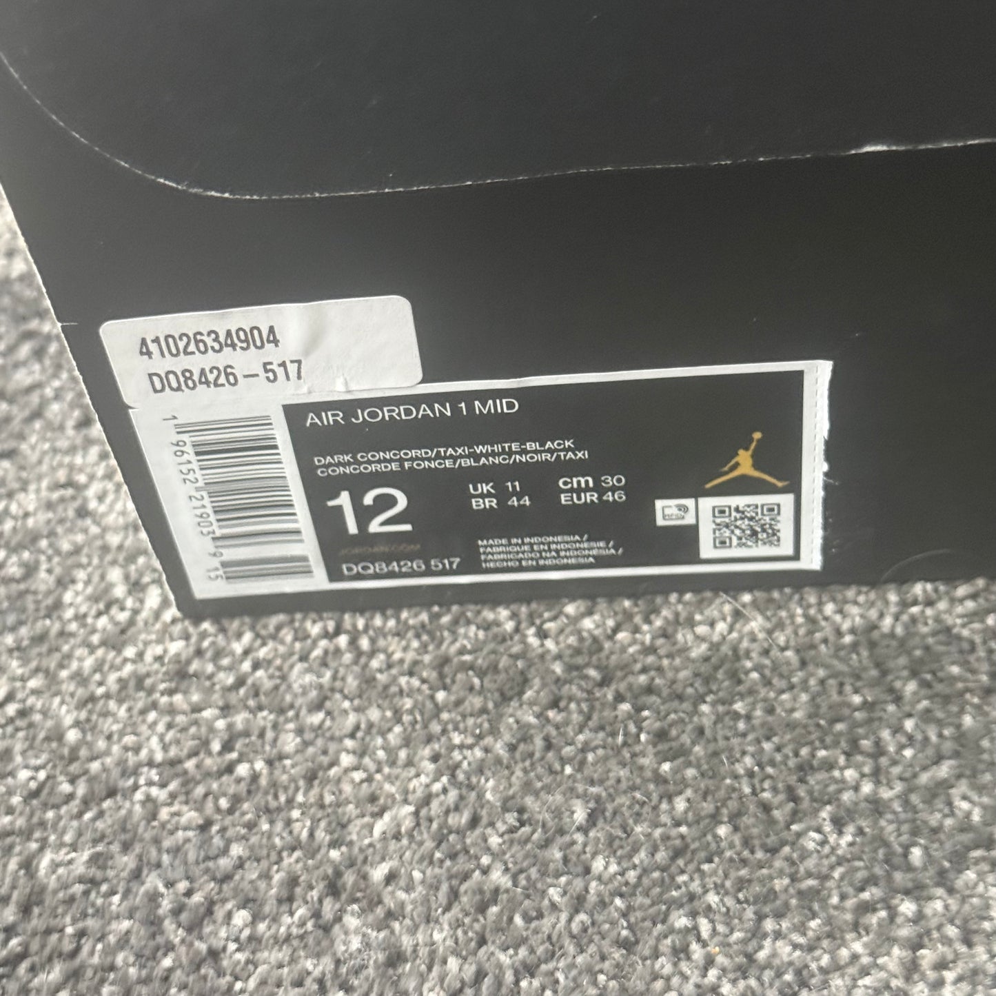 Jordan 1 Mid Lakers (2022) 12M 
Brand New Authentic