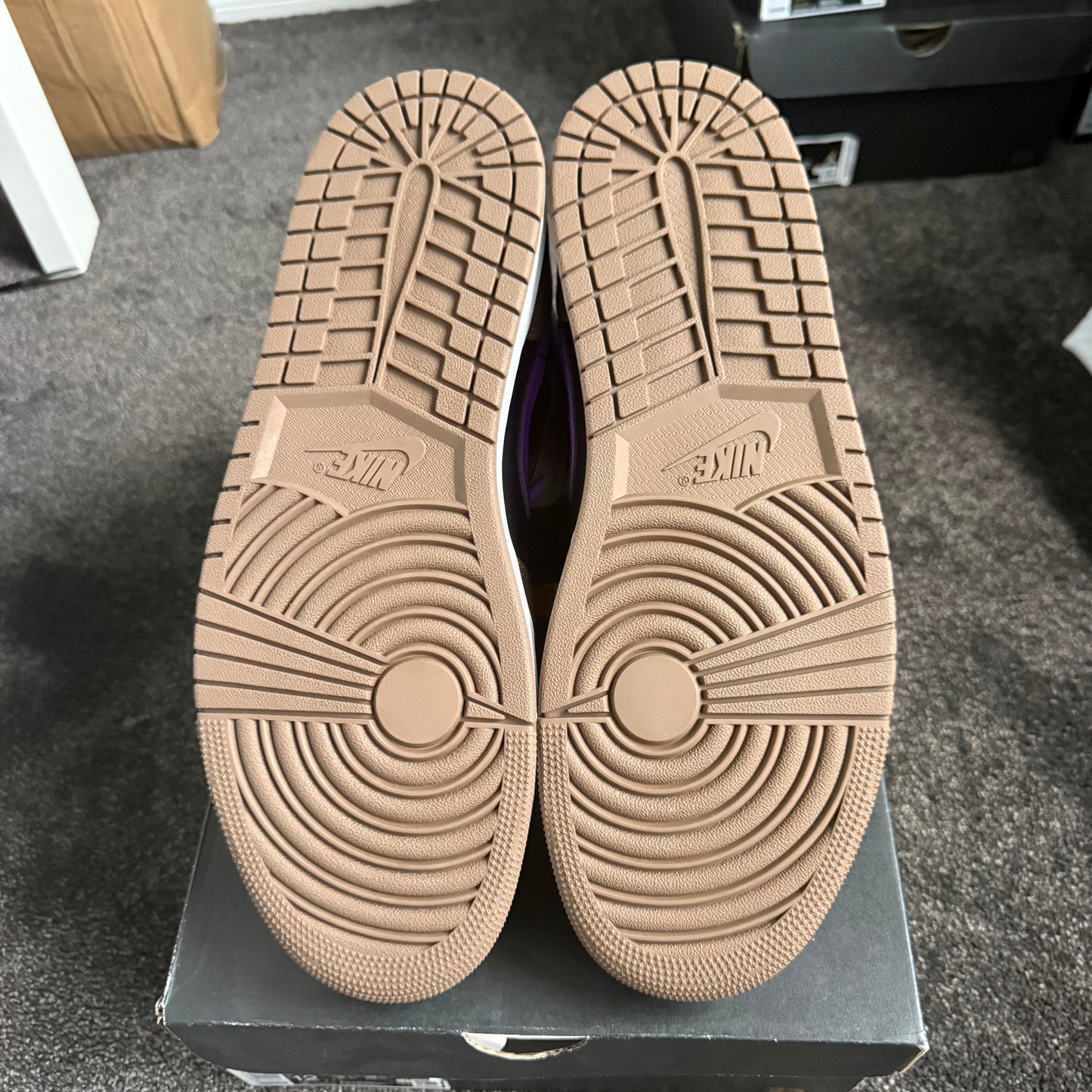 Jordan 1 Mid Purple Mocha 12M 
Brand New Authentic