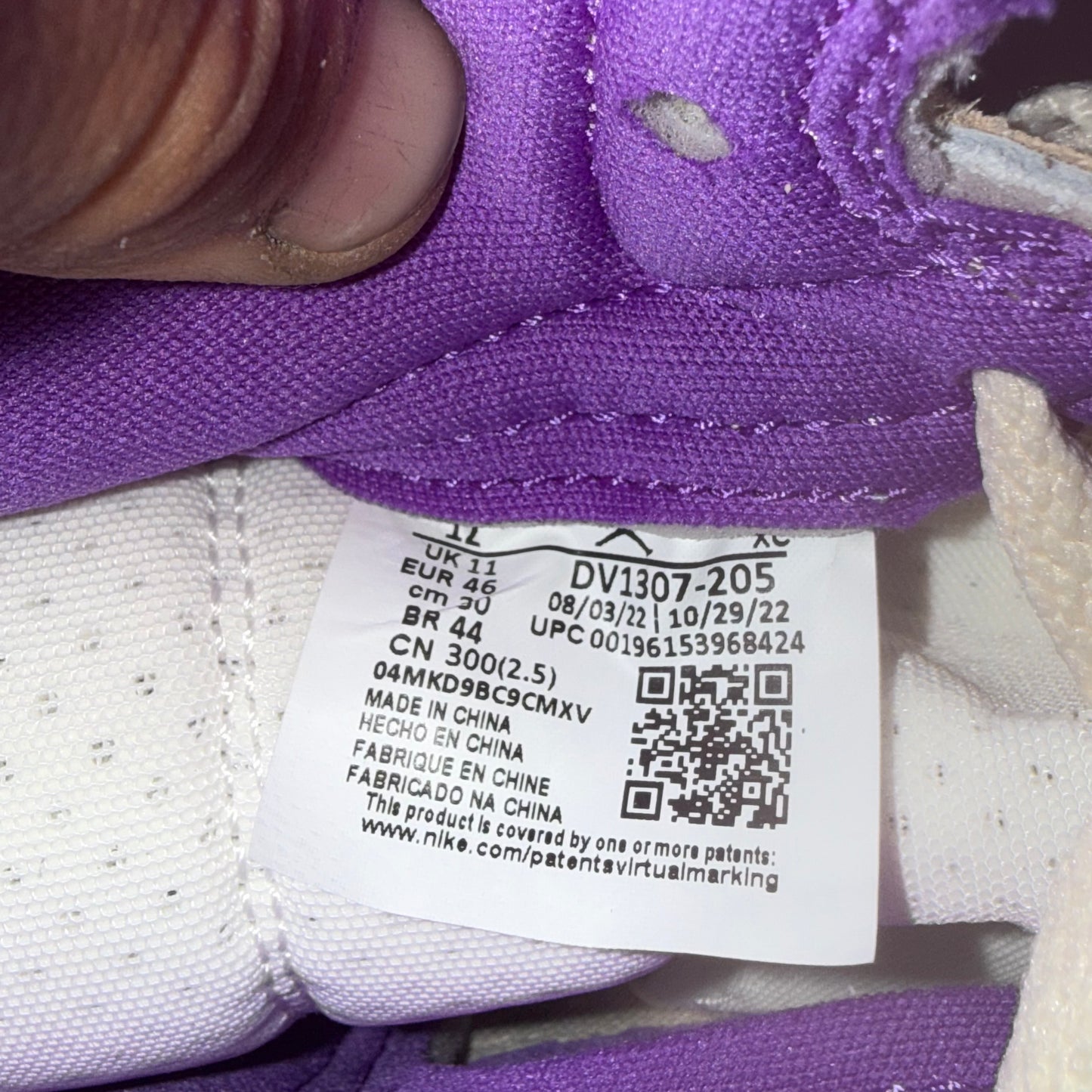 Jordan 1 High Zoom Air CMFT 2 Palomino Wild berry 12M 
Brand New Authentic NO BOX
