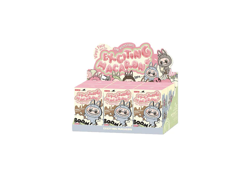 Pop Mart Labubu The Monsters Tasty Macarons Vinyl Face Blind Box Set (6 Boxes)