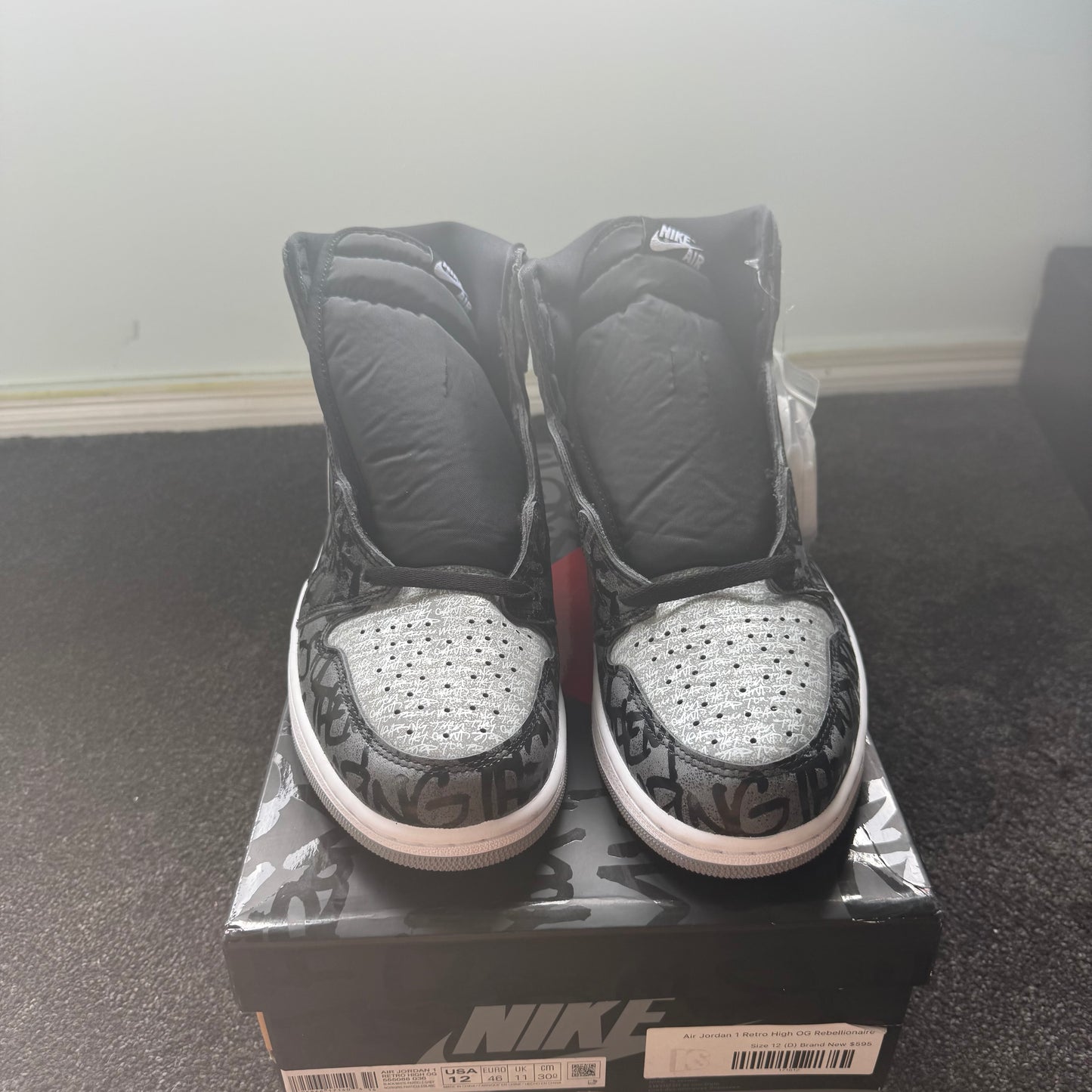 Jordan 1 Retro High OG Rebellionaire 12M Brand New With Box Authentic