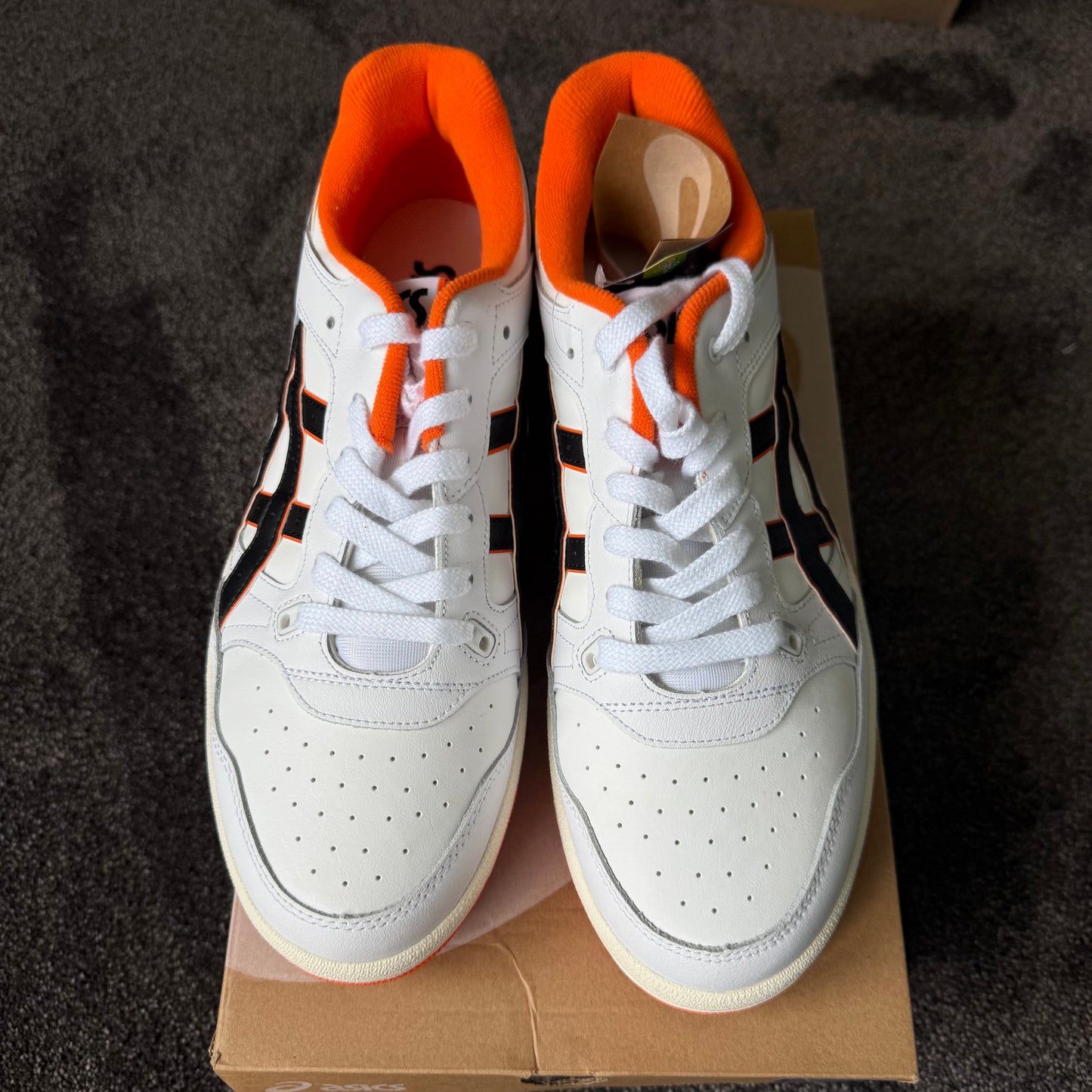 ASICS EX89 White Orange 10M 
Brand New Authentic