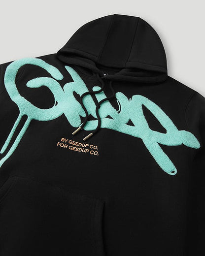 Geedup x Arrdee Handstyle Hoodie Black/Multi Extra Small - EXTRA EXTRA Large