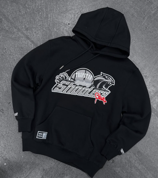 Geedup Sydney x Trapstar Shooters Hoodie Black/Red Small inhand