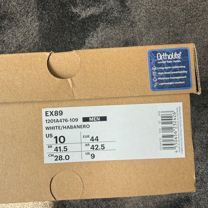 ASICS EX89 White Orange 10M 
Brand New Authentic
