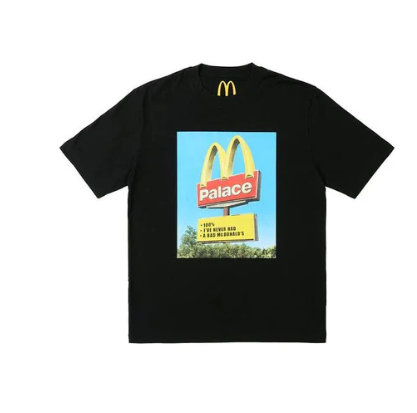 Palace x McDonalds Sign Tee Black LARGE