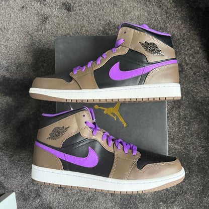 Jordan 1 Mid Purple Mocha 12M 
Brand New Authentic