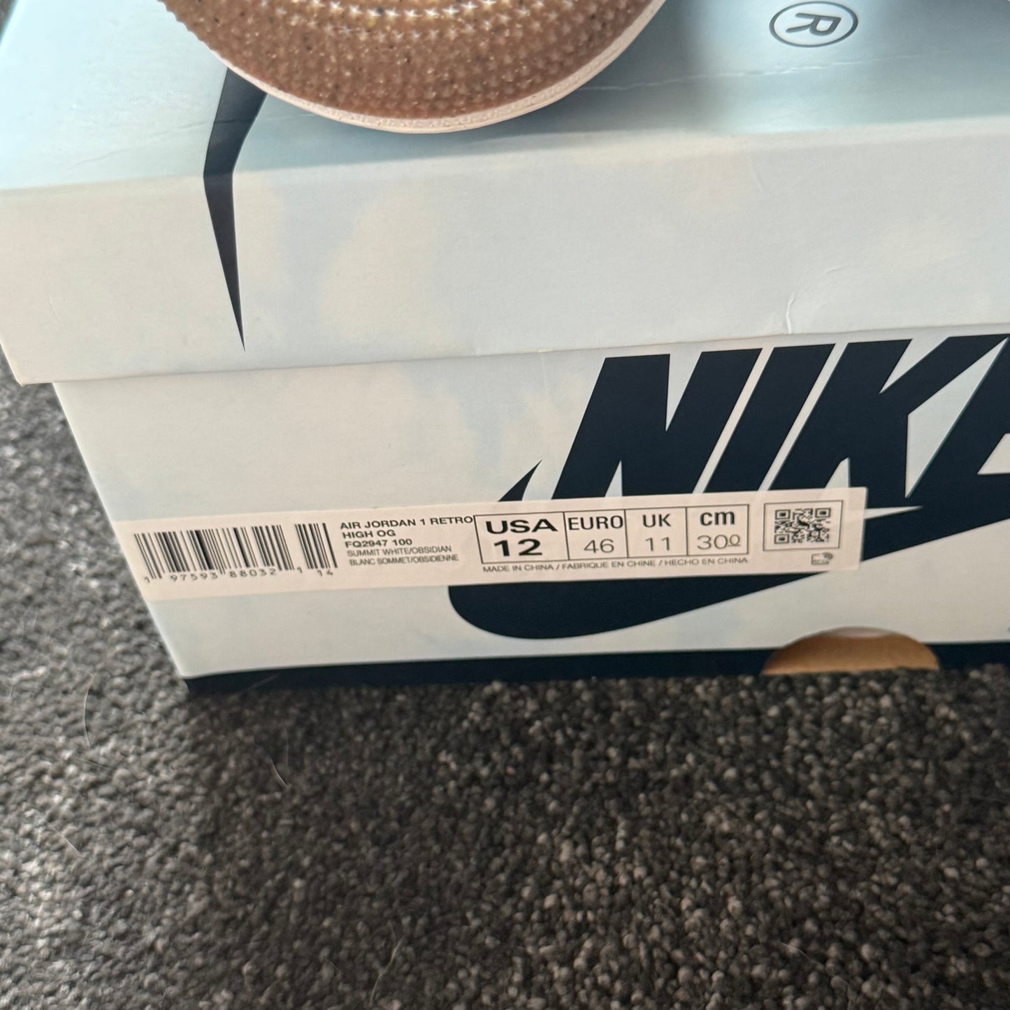 Jordan 1 Retro high Og Demin 12M 
Brand New Authentic