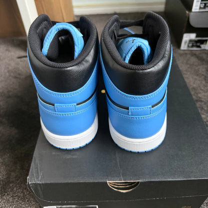 Jordan 1 Mid University Blue Black 12M Brand New Authentic