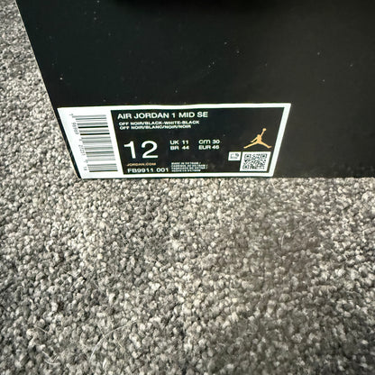 Jordan 1 Mid SE Panda Elephant 12M Brand New Authentic