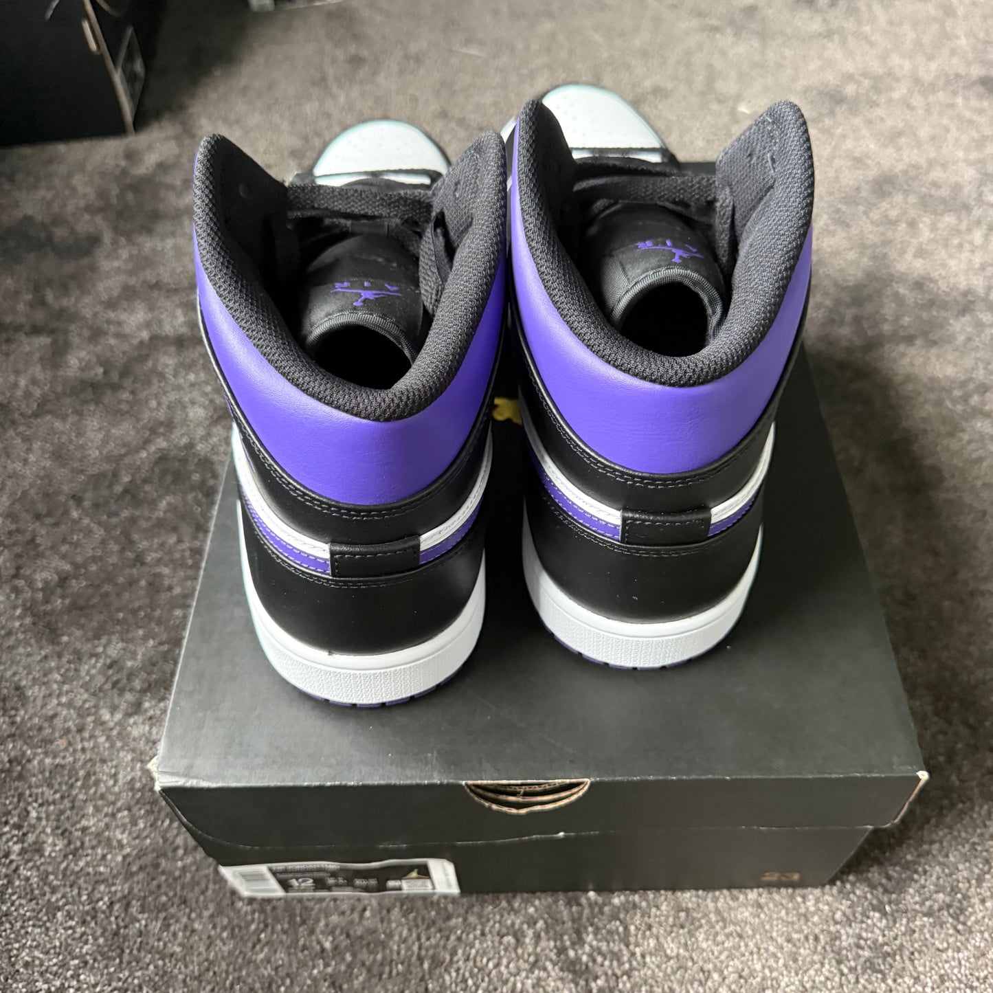 Jordan 1 Mid Dark Iris 12M Brand New Authentic
