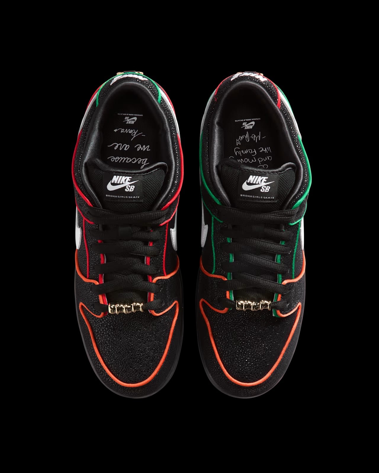 13M - Nike SB Dunk Low Pro x Bronx Girls Skate Black and Challenge Red Brand New
Authentic