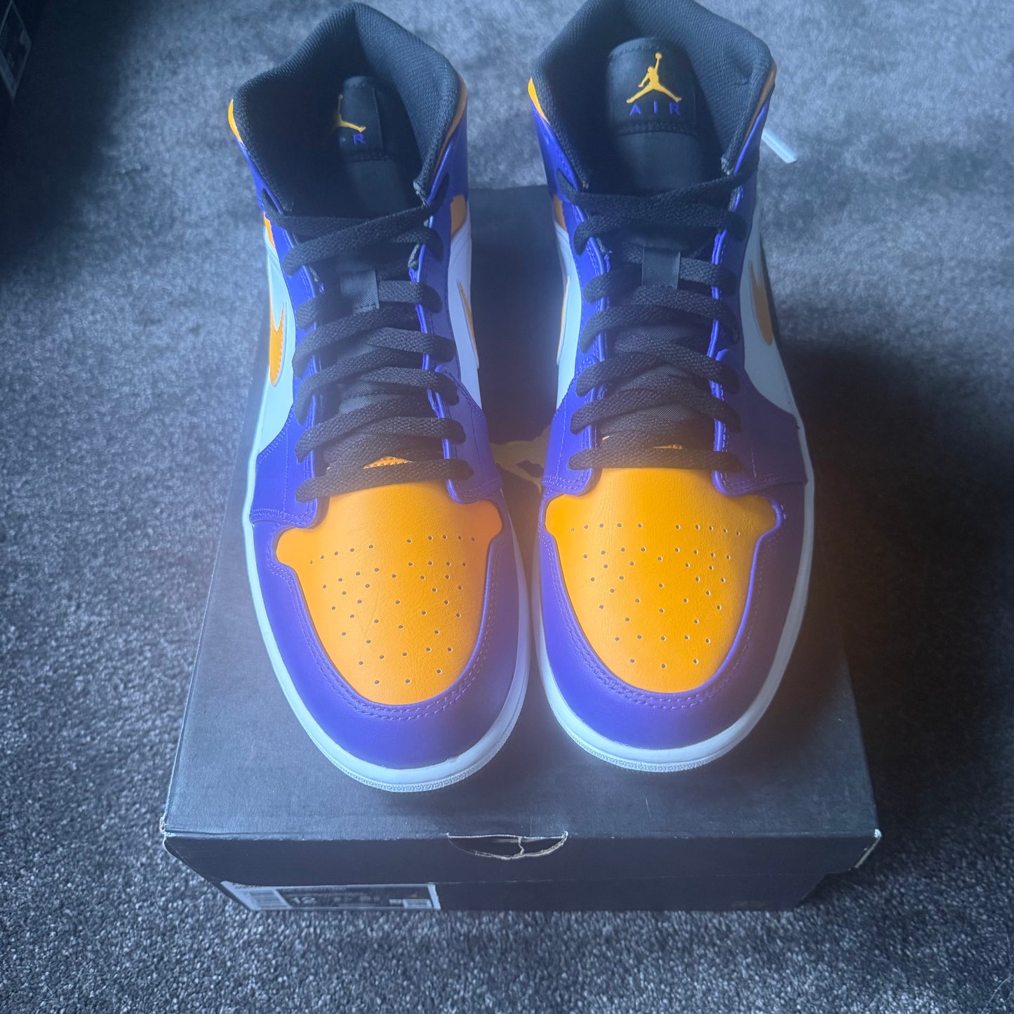 Jordan 1 Mid Lakers (2022) 12M 
Brand New Authentic