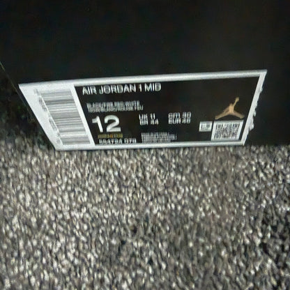 Jordan 1 Mid White Red Black 12M 
Brand New Authentic