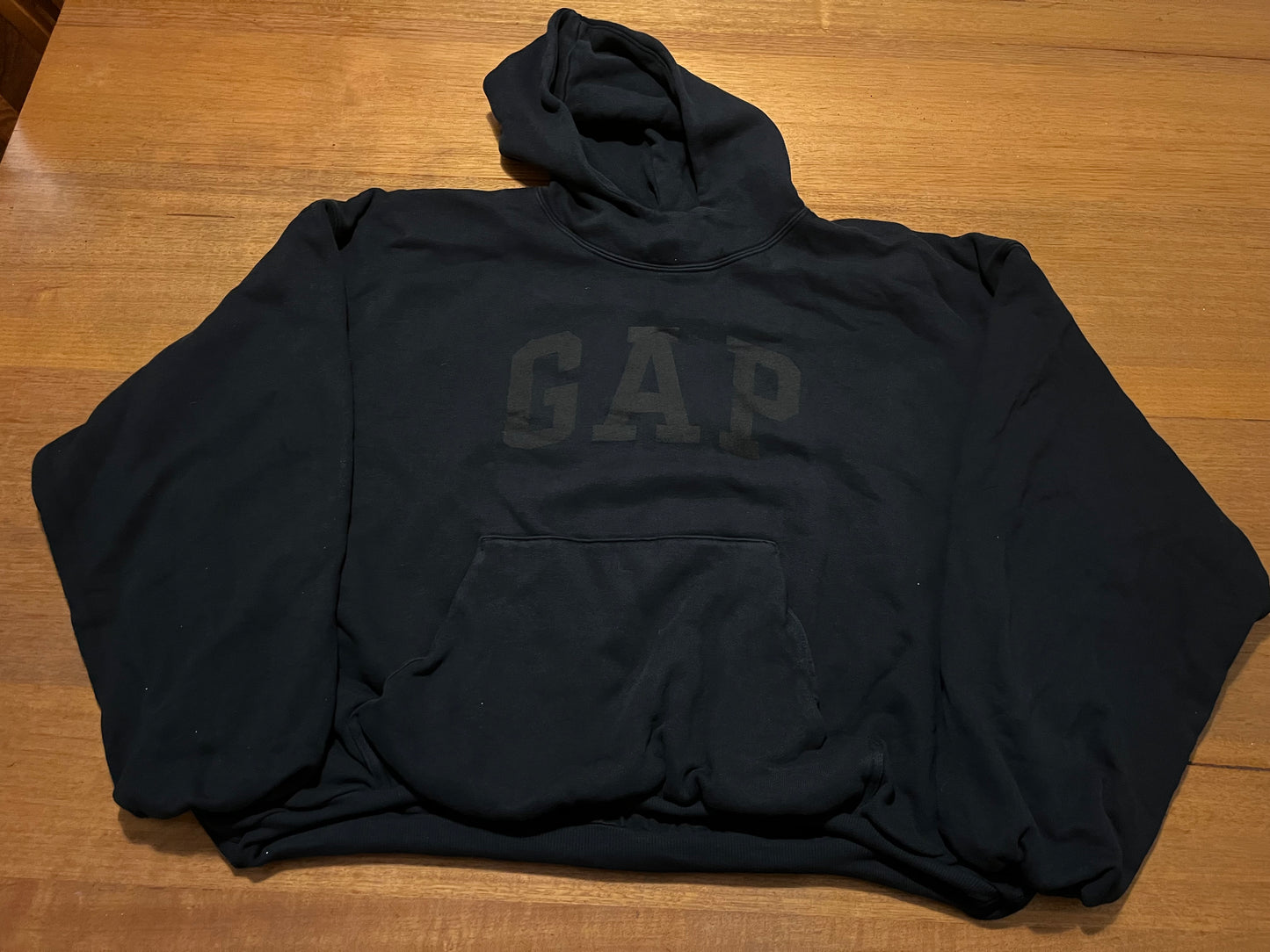 Yeezy x Gap Engineered by Balenciaga Dove Hoodie Washed Black XS - L INHAND SAME DAY SHIPPED ORDERED