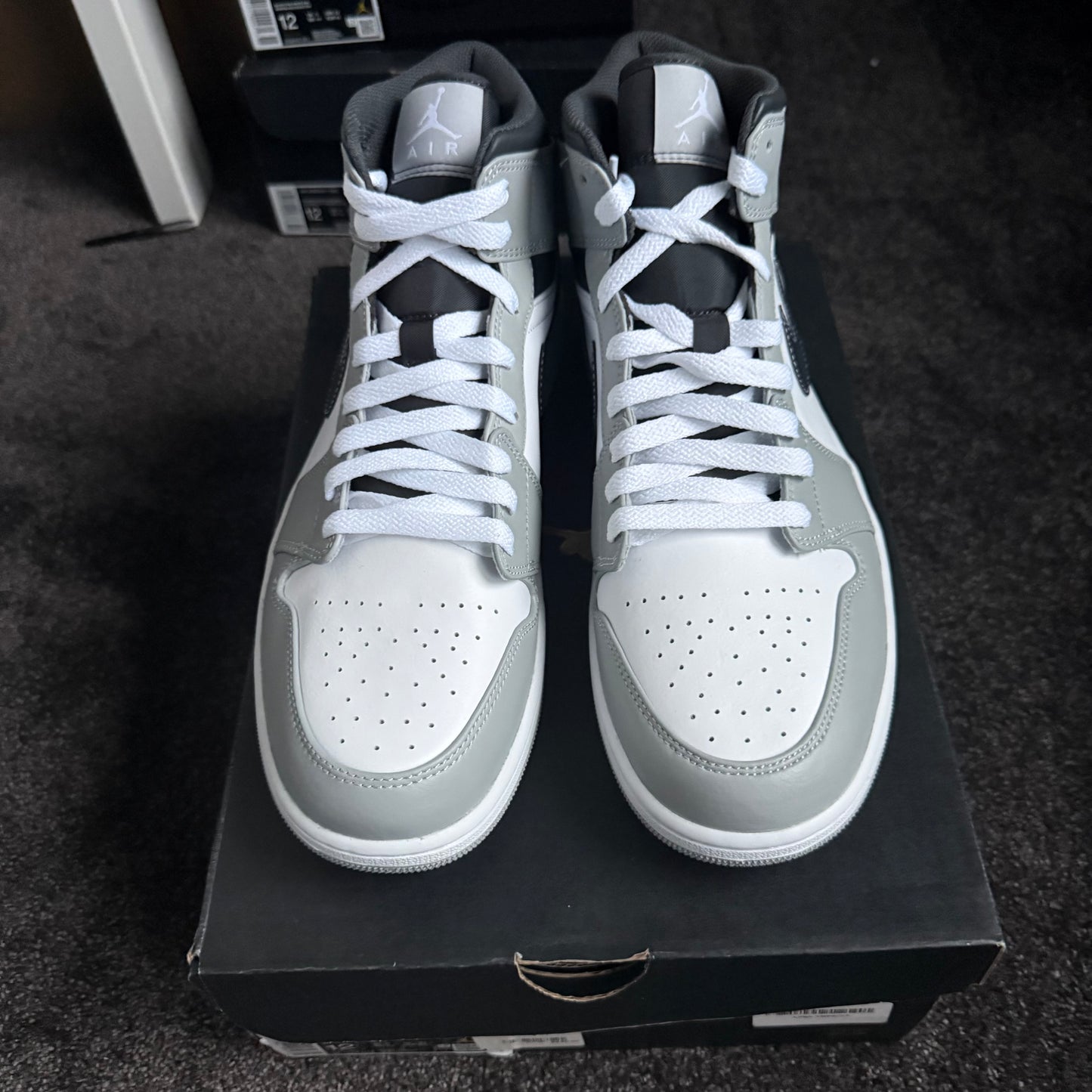 Jordan 1 Mid Anthracite 12M  Brand New Authentic