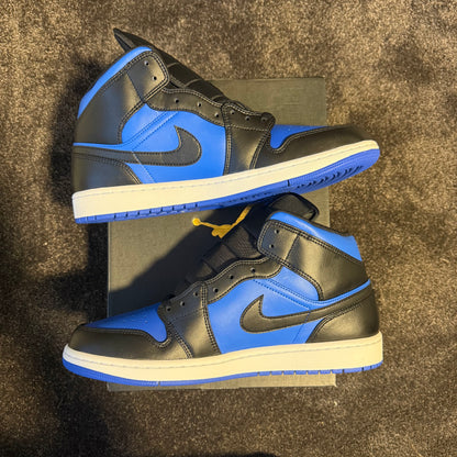 Jordan 1 Mid Black Royal Blue 12M 
Brand New Authentic