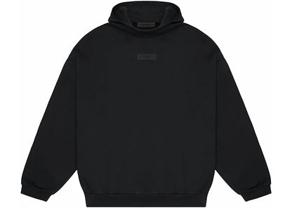 Fear of God Essentials Chest Logo Hoodie Jet Black