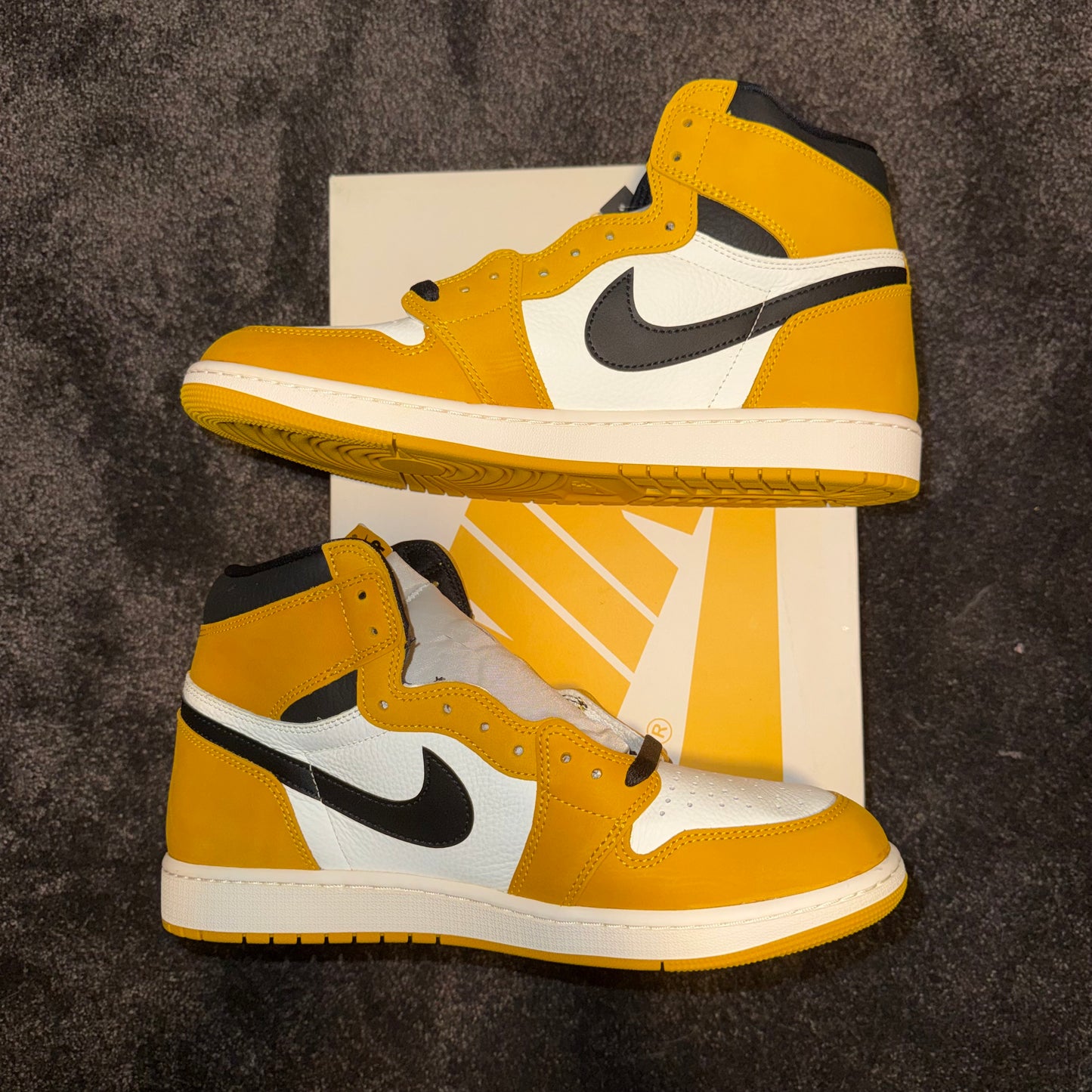 Jordan 1 Retro High OG Yellow Ochre 12M  Brand New Authentic