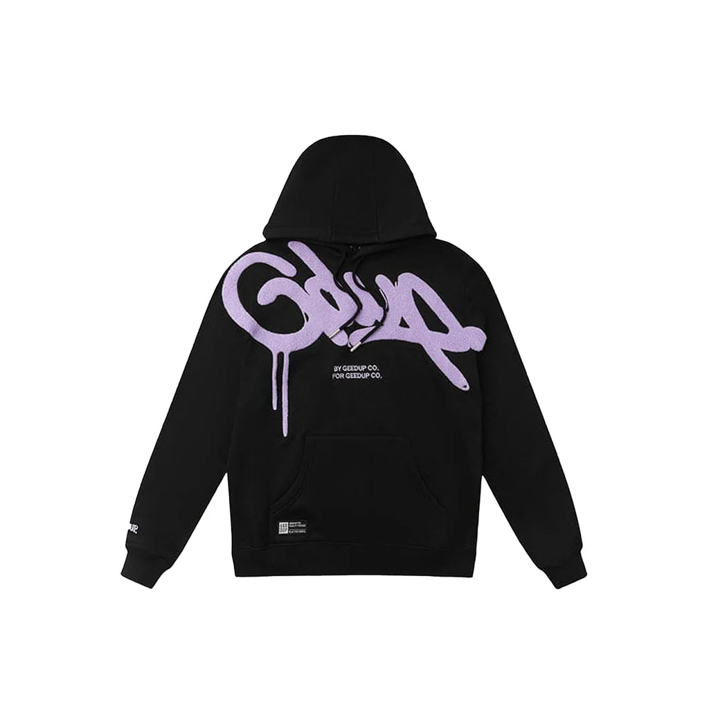Geedup Handstyle Hoodie 'Black / Lavender' (2024) XS - XXL