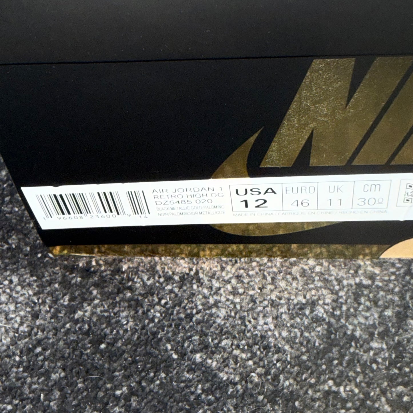 Jordan 1 Retro High OG Palomino 12M Brand New Authentic