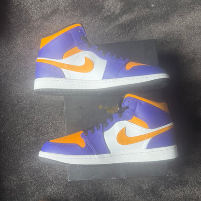 Jordan 1 Mid Lakers (2022) 12M 
Brand New Authentic