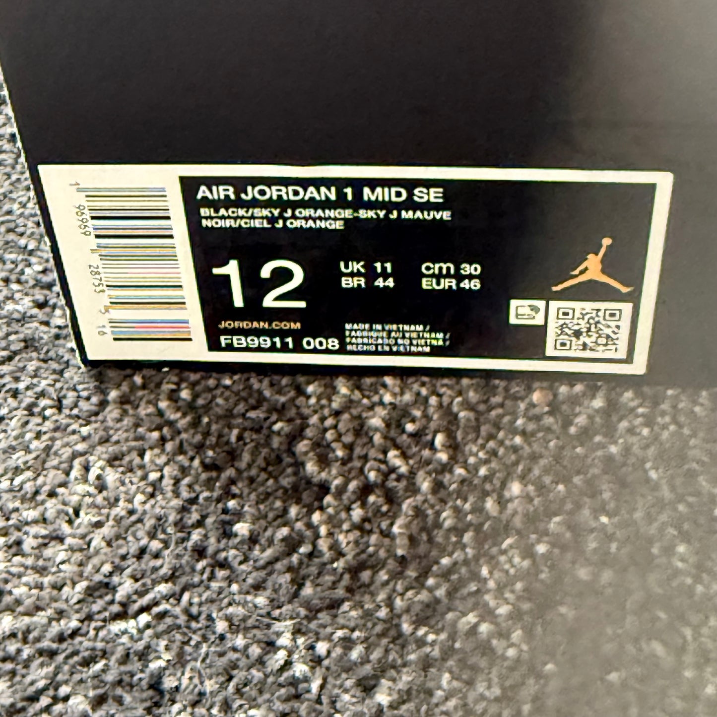 Jordan 1 Mid Se Black Sky J Mauve
12M Brand New with Box Authentic