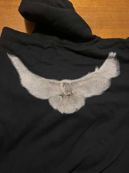 Yeezy x Gap Engineered by Balenciaga Dove Hoodie Washed Black XS - L INHAND SAME DAY SHIPPED ORDERED