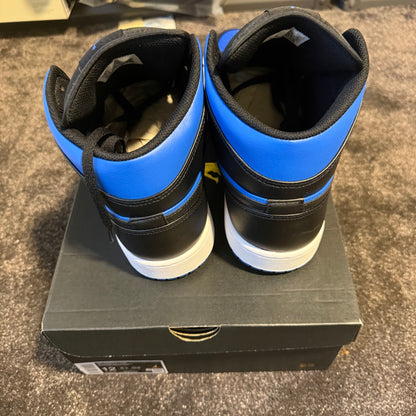 Jordan 1 Mid Black Royal Blue 12M 
Brand New Authentic