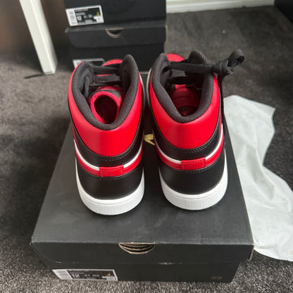 Jordan 1 Mid White Red Black 12M 
Brand New Authentic