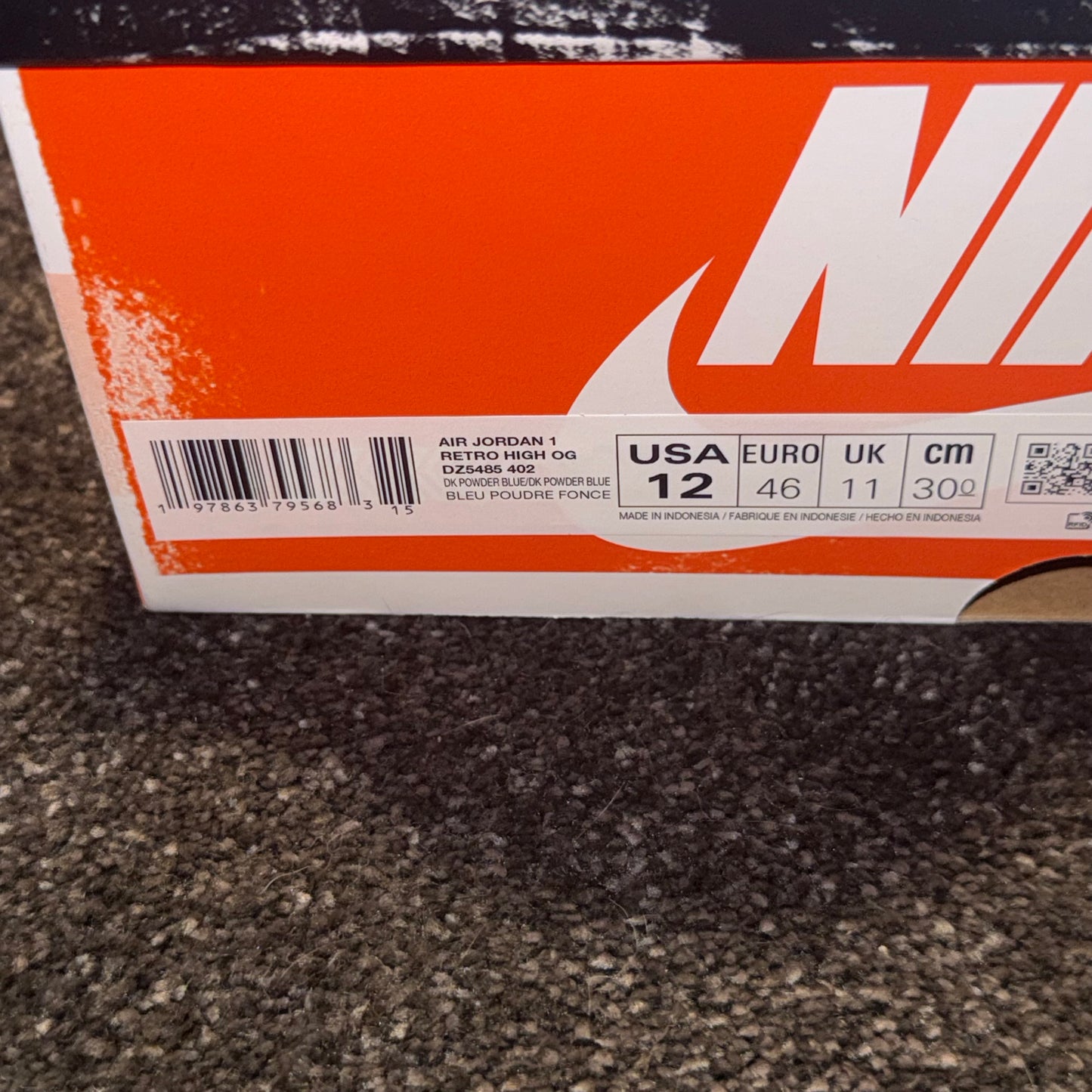Jordan 1 Retro High OG UNC Reimagined 12M Brand New Authentic
