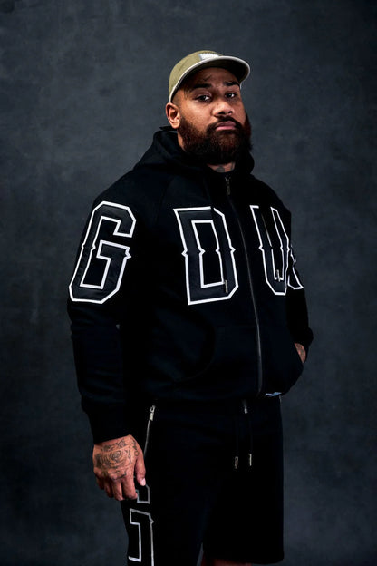 Geedup G.D.U.P Zip Hoodie Black/White XS - 3XL INHAND NOW