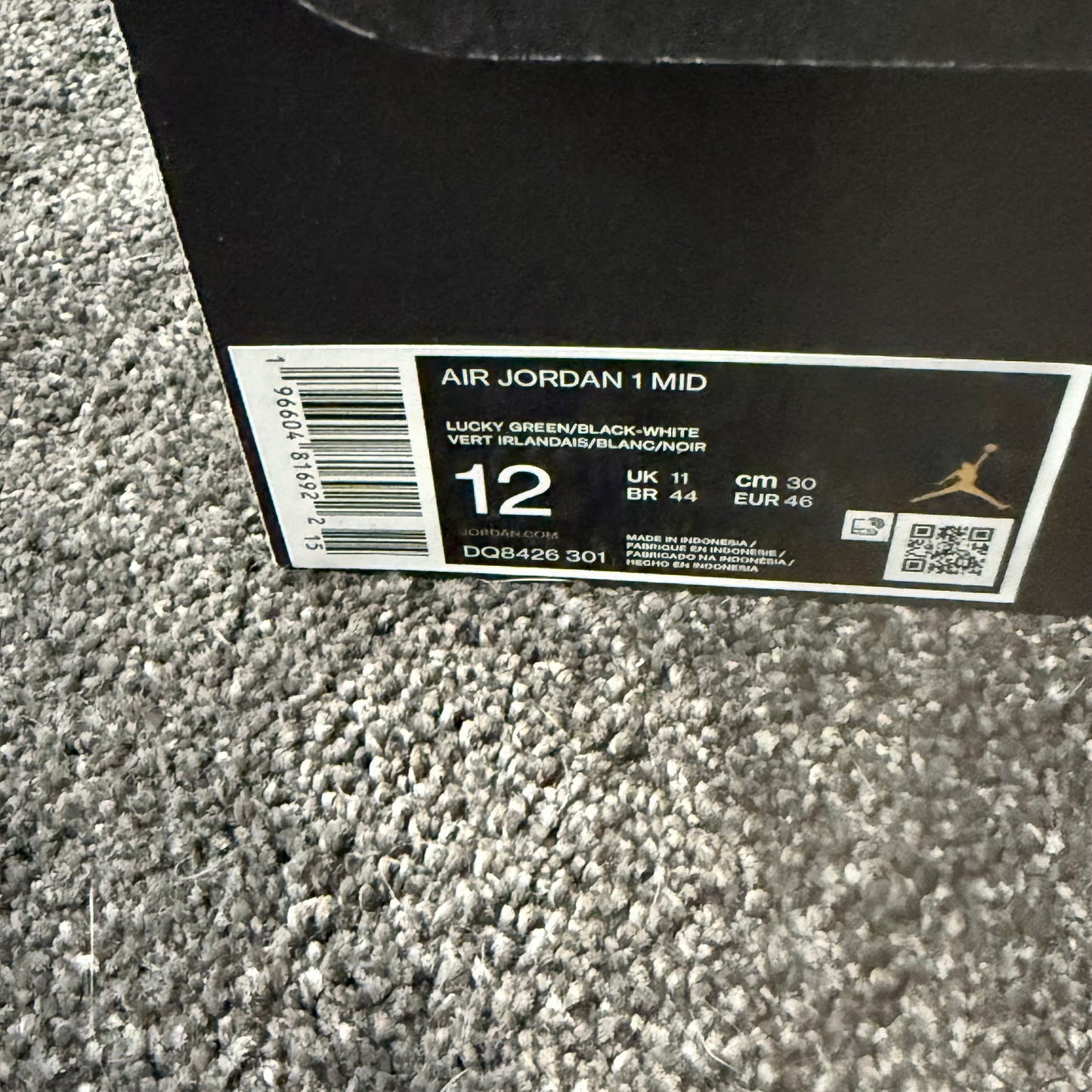 Jordan 1 Mid Lucky Green 12M 
Brand New Authentic