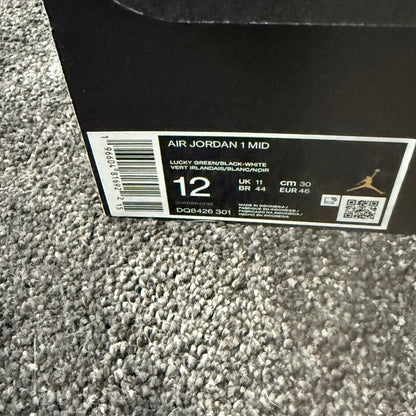 Jordan 1 Mid Lucky Green 12M 
Brand New Authentic