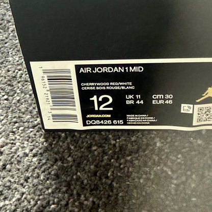 Jordan 1 Mid Cherrywood Red 12M  
Brand New Authentic