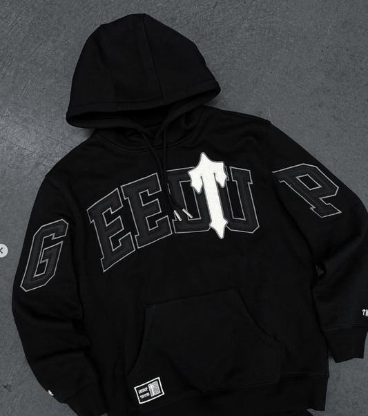 Geedup Team Logo x Irongate T Hoodie Black/White Medium INHAND