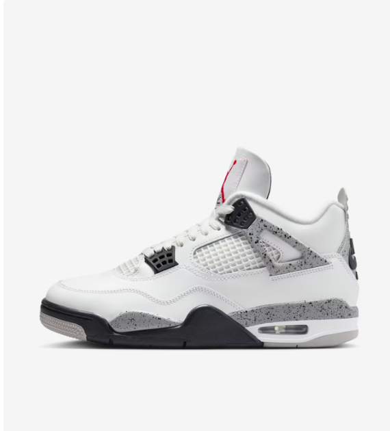 Air Jordan 4 Retro OG 'White Cement' 2025 7M -15M
