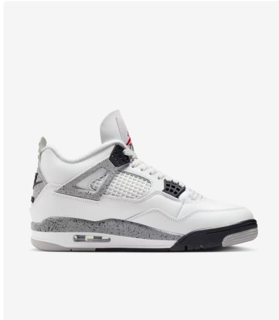 Air Jordan 4 Retro OG 'White Cement' 2025 7M -15M