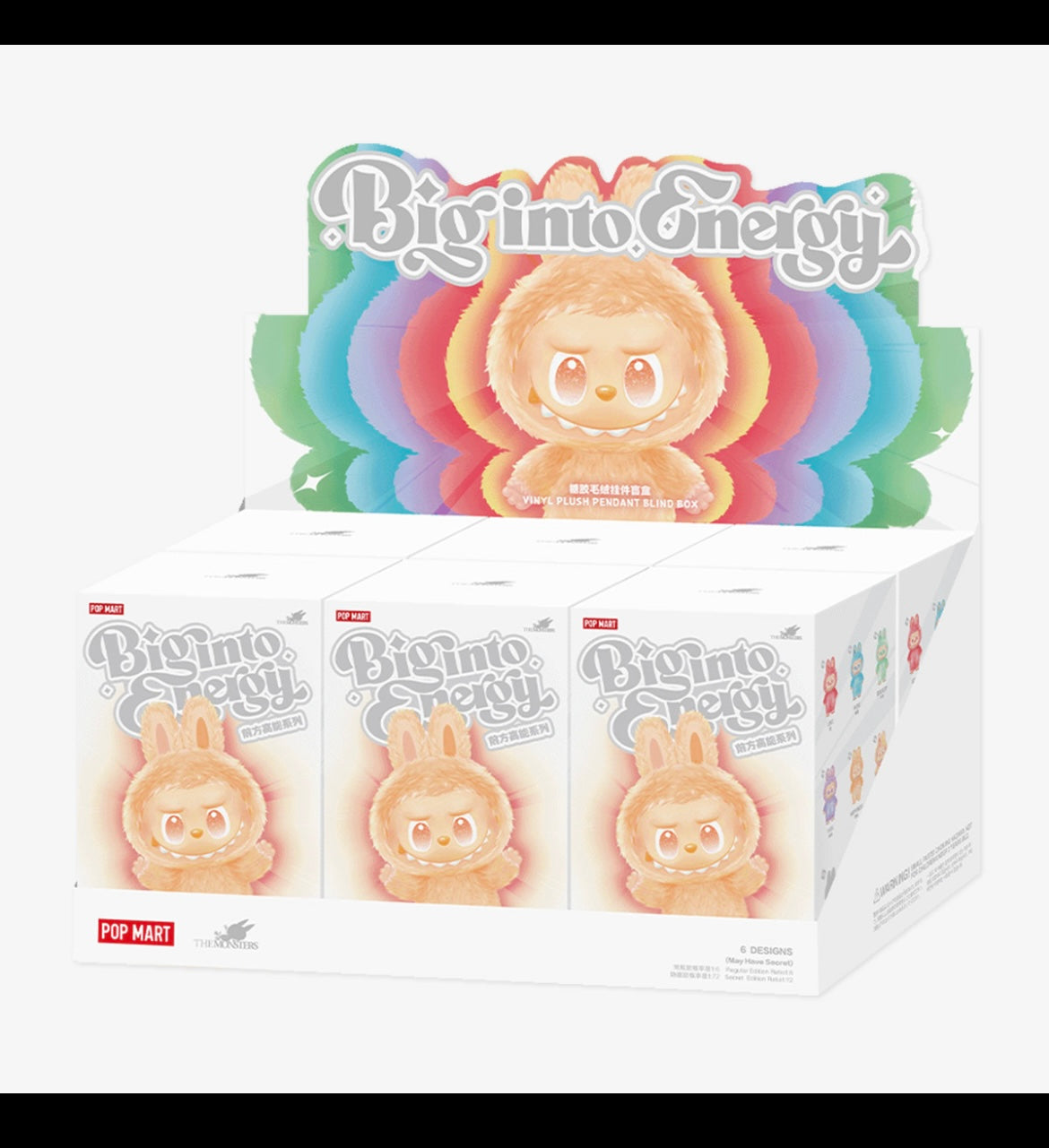 THE MONSTERS Big into Energy Series-Vinyl Plush Pendant Blind Box Whole Set INHAND