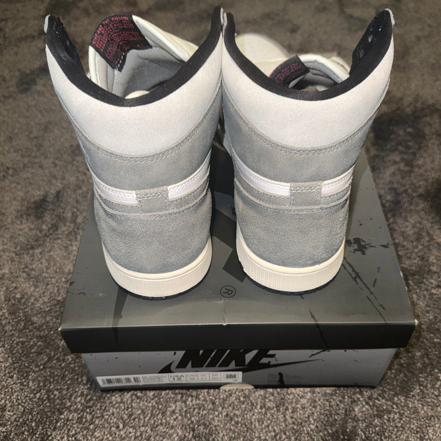 Jordan 1 Retro High OG Washed Black 12M Brand New Authentic