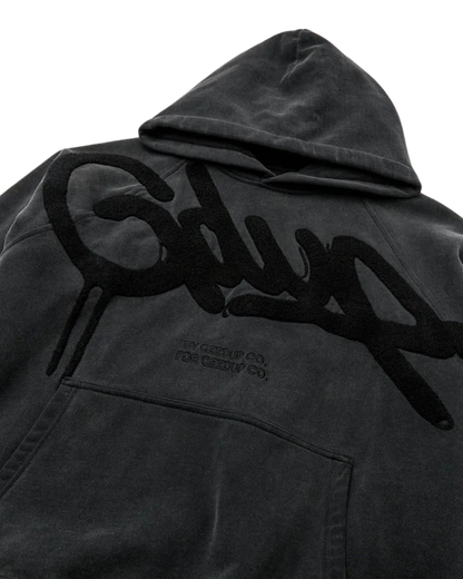 Geedup Handstyle Hoodie Vintage Washed Black