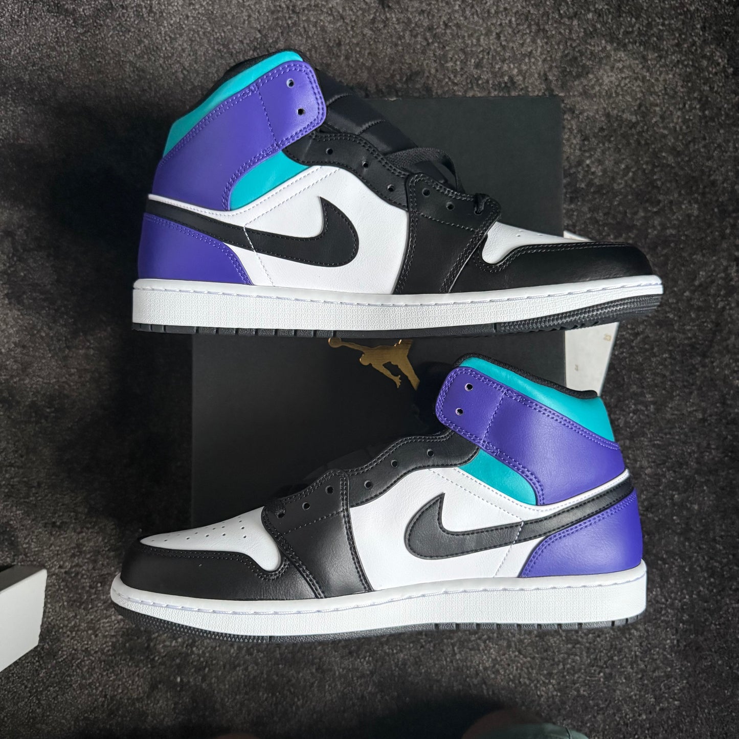 Jordan 1 Mid Court Purple Tropical Twist 12M Brand New Authentic