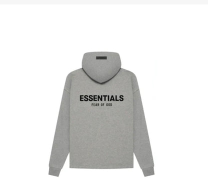 Fear of God Essentials Relaxed Hoodie Dark Oatmeal  Large