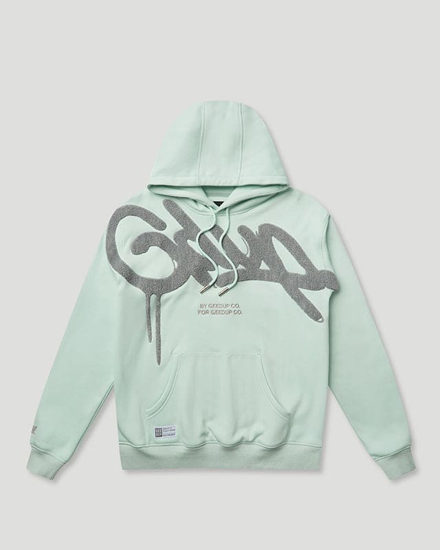 Geedup Handstyle Hoodie Teal/Grey XS - XXL